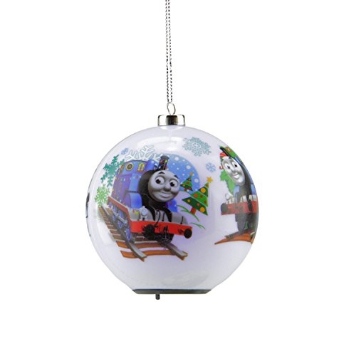3.25″ Carlton Cards Heirloom Multi Color LED Lighted Thomas the Tank Engine Christmas Ball Ornament