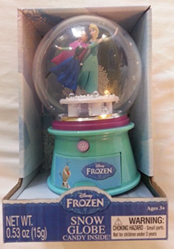 Disney Frozen Anna and Elsa Light up Musical Snowglobe with Candy Inside