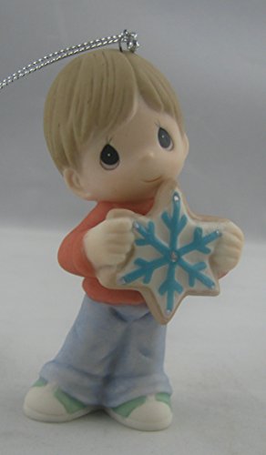 Precious Moments Inc. 151014 Boy Holding Snowflake Ornament