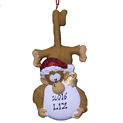Personalized Monkey Ornament-Free Personalization