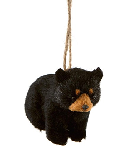 3.5″ Furry Forest Friends Black Bear Wildlife Christmas Ornament