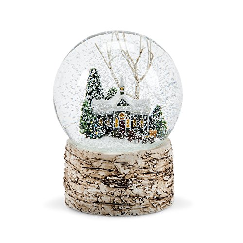 Abbott Collection Church & Tree Snow Globe