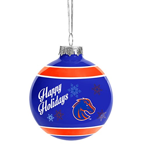 Boise State Broncos Official NCAA Holiday Christmas Ornament Glass Ball by Forever Collectibles 466741
