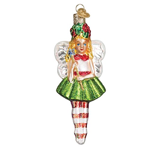 Old World Christmas Holly Fairy Glass Blown Ornament