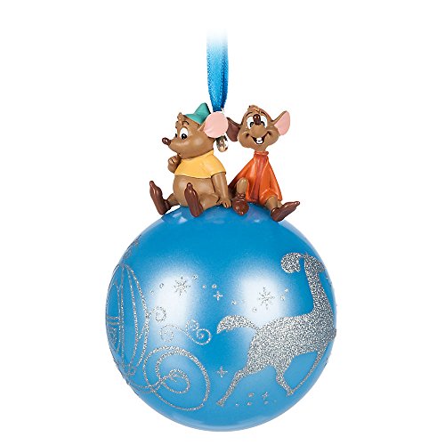 Disney Cinderella Jaq and Gus on Glass Ball Ornament