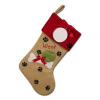 Christmas Stocking Doggie Paws