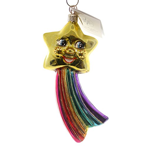 Radko Star Shine Ornament Christmas Rainbow Gay – Glass 5.50 IN