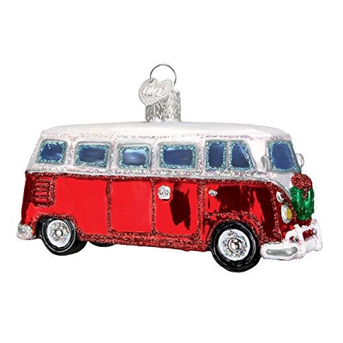 Old World Christmas Camper Van Glass Blown Ornament