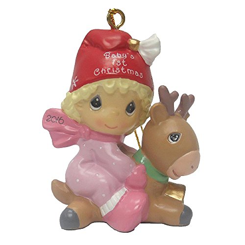 Precious Moments Baby’s First Christmas 2016 Girl Ornament
