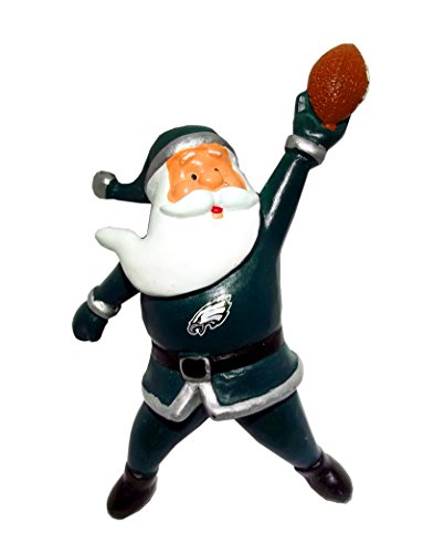 Philadelphia Eagles Action Santa Team Ornament