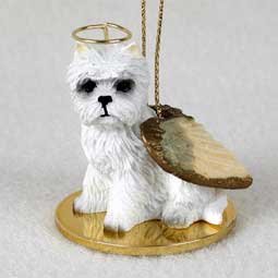 Westie (West Highland Terrier) Angel Ornament
