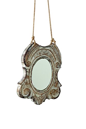 Sage & Co. XAO14564WH Carved Mansart Mirror Ornament
