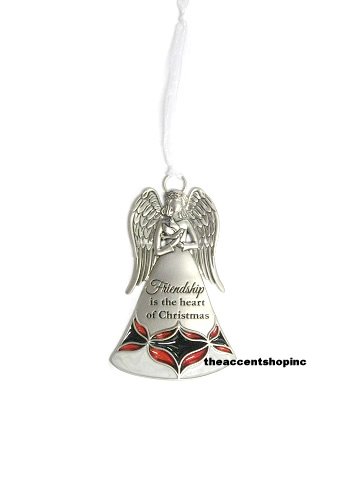 Ganz Nativity Angel Ornament-Friendship Is The Heart Of Christmas (EX26868)