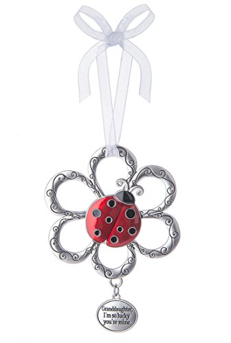 Granddaughter, I’m So Lucky You’re Mine Ladybug Ornament – By Ganz