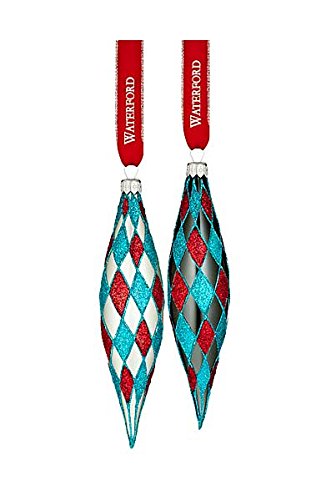 Waterford 2016 Holiday Heirloom Brights Avoca Spire Ornament, Set of 2