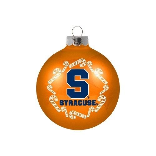 Syracuse University NCAA Glass Christmas Ornament Holiday Decoration