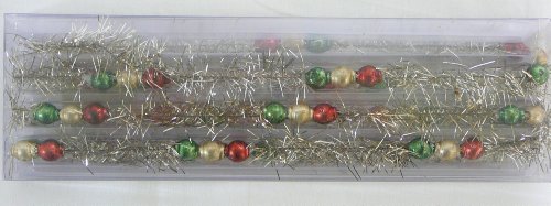 Glass Garland – Christmas Beads – 6 ft.