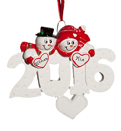 2016 Couple Christmas Ornament-Free Personalization Included!
