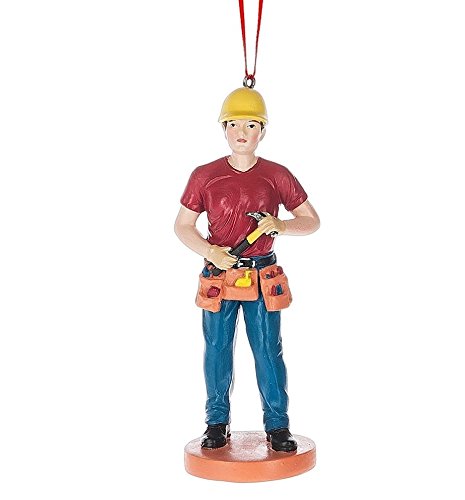 Midwest-CBK Resin Construction Worker Ornament