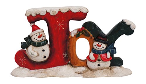 Seasonal Sayings Holiday Cutout Signs Tabletop Decorations (Joy)
