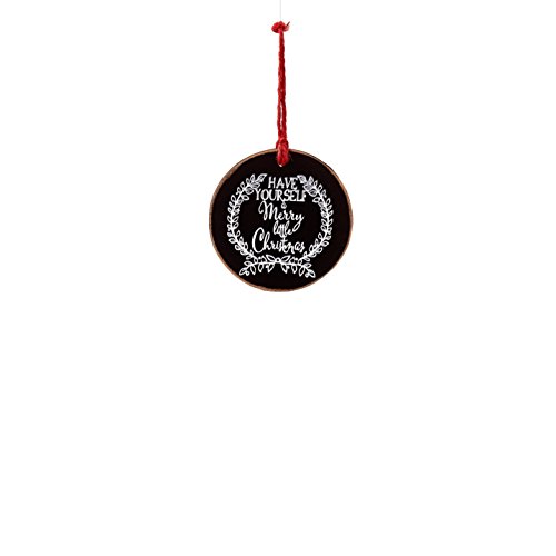 Sage & Co. XAO19941BK Round Chalkboard Christmas Ornament (24 Pack)
