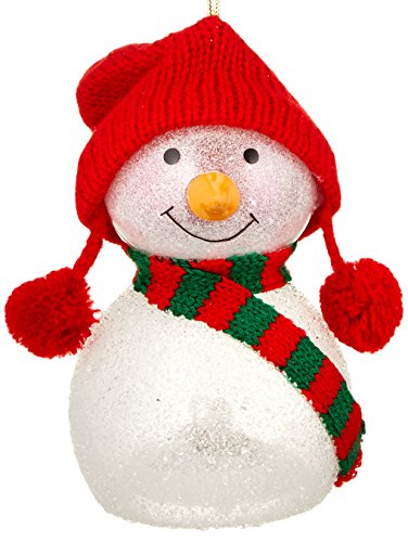 Lenox Wonder Ball Snowman Red Knit Hat