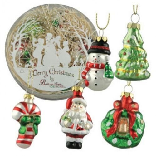 Bethany Lowe Christmas Boxed Mini Glass Figural Ornaments LG0753
