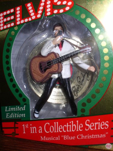 ELVIS 1ST IN A COLLECTIBLE SERIES MUSICAL “BLUE CHRISTMAS” ORNAMENT