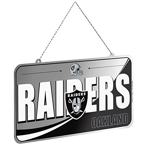 Forever Collectibles NFL Team License Plate Ornaments (Raiders)