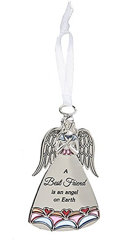 A Best Friend is an Angel on Earth Angel Charm Ornament – By Ganz