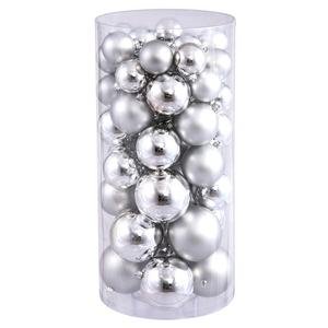 Vickerman 24″-3″-4″ Silver Balls Shiny/Matte 50 per Box