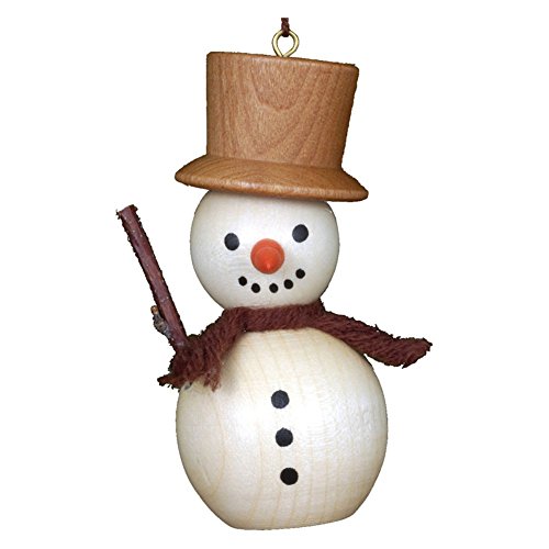 10-0202 – Christian Ulbricht Ornament – Snowman – 3″”H x 1.5″”W x 1.25″”D