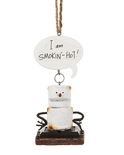 Toasted Smores I Am Smokin Hot Christmas Holiday Ornament