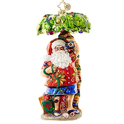 Christopher Radko Claus in Paradise Christmas Ornament