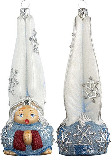 Glitterazzi Snow Gnome Wintery Angel Ornament by Joy to the World
