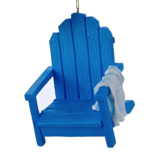Christmas Ornament Beach Chair w Towel Blue D2320-BLU Kurt Adler