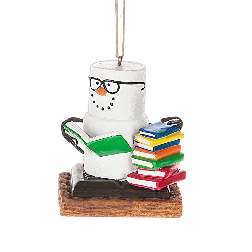S’Mores Book Lovers Book Nerd Christmas/ Everyday Ornament