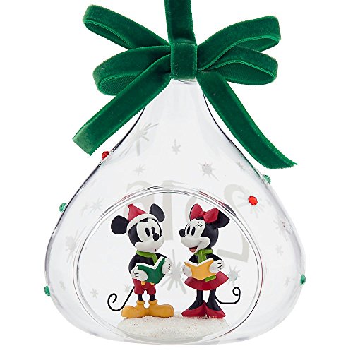 Mickey and Minnie Mouse Glass Sketchbook Ornament – Holiday 2016