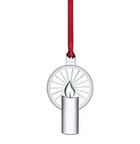 Orrefors 2016 Annual Christmas Ornament, Candle by Orrefors