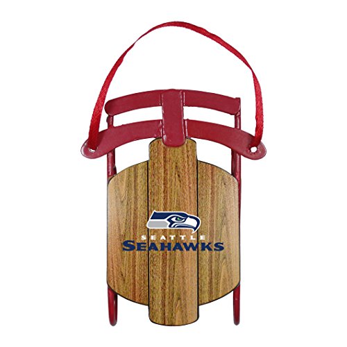 NFL Seattle Seahawks Metal Sled Ornament