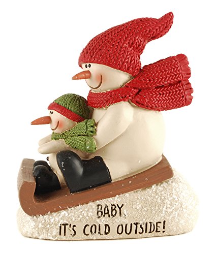 Baby Its Cold Outside 4 x 3 inch Resin Stone Christmas Table Top Figurine