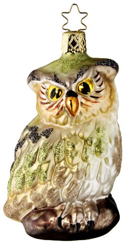 Owl of Wisdom, #1-136-09, by Inge-Glas of Germany