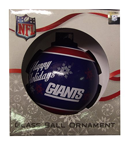 Forever Collectibles NBA, NFL, MLB and NHL Glass Ball Ornaments (New York Giants)