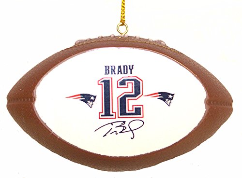 Offically Licensed Tom Brady Signature Replica Football Ornament