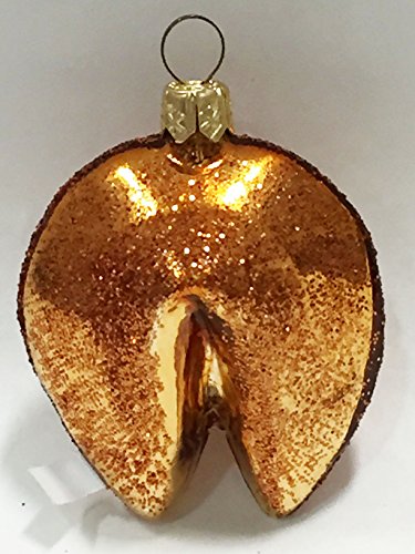 Ornaments to Remember: FORTUNE COOKIE Christmas Ornament (Gold)