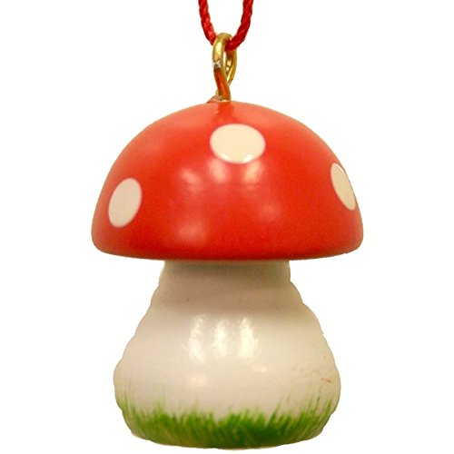 13-0026 – Christian Ulbricht Ornament – Mushroom – 1″”H x .75″”W x .75″”D