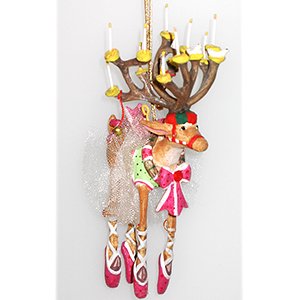 Dancer Reindeer Christmas Mini Ornament