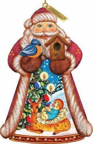 G. Debrekht Santa My 1St Christmas Ornament, 5″