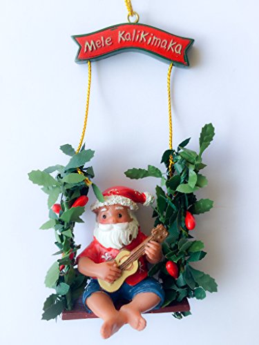 Island Heritage Hawaiian Ukelele Santa Christmas Ornament