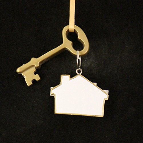 Personalized House and Key Christmas Ornament